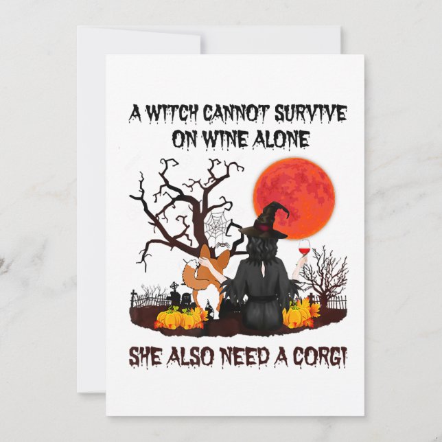 Carte Une Sorcière Ne Peut Survivre Seule Sur Le Vin Ell (Dos)