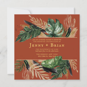 Carte Une verdure estivale glamour   Boho Botanical Mari