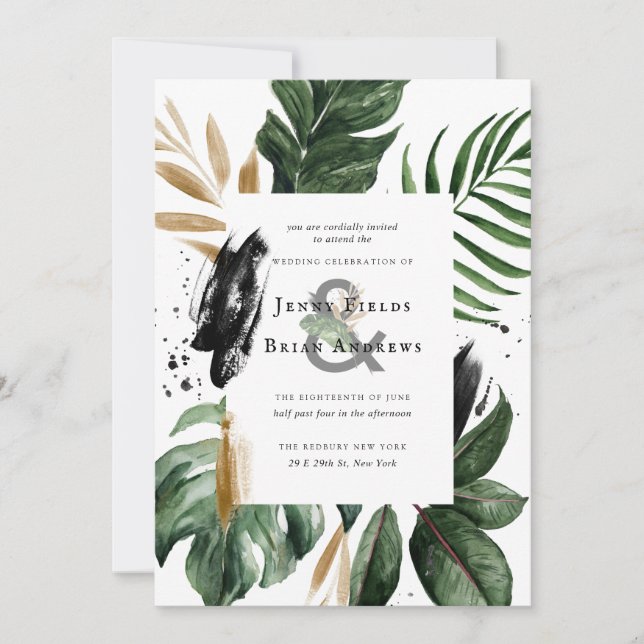 Carte Une verdure estivale glamour | Boho Botanical Mari (Devant)