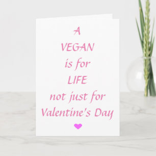 Carte Une vie végétale pour la vie Saint-Valentin