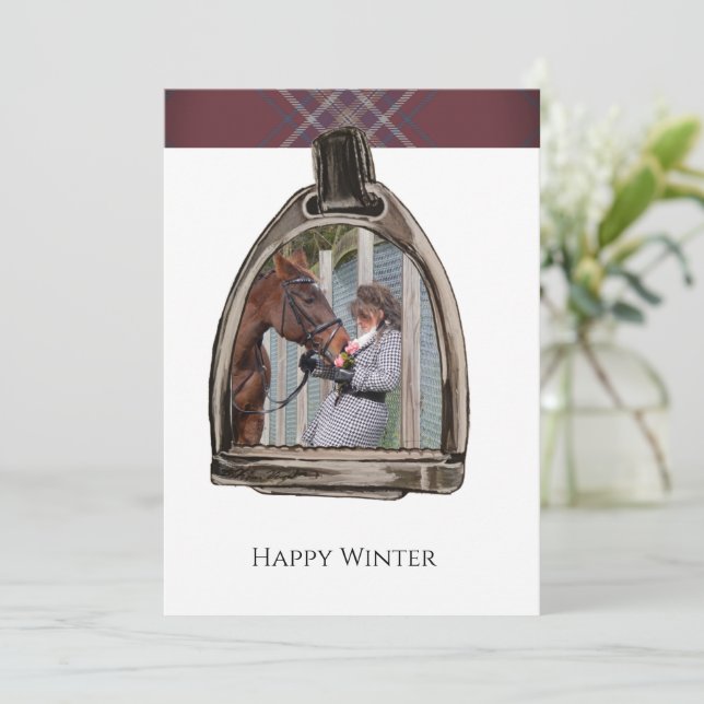 Carte une vue à travers l'étrier (Debout devant)