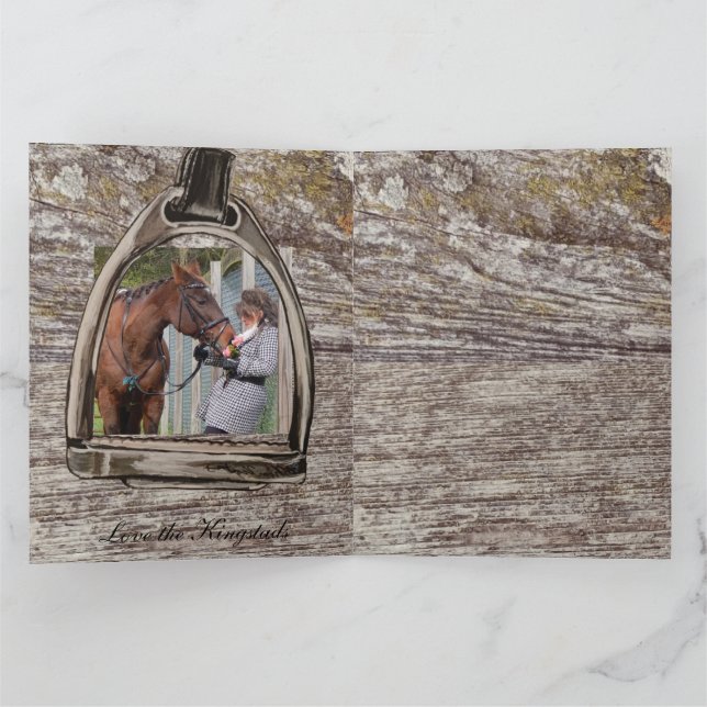 Carte une vue à travers un étrier  (Intérieur)