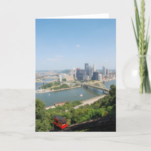 Carte Une vue de Pittsburgh du centre de Mt. Washington