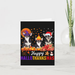 Carte Uni-S Kids Chihuahua Chien Halloween Thanksgiving
