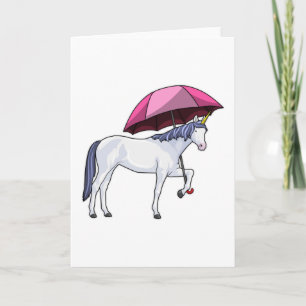 Carte Unicorn avec Umbrella