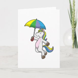 Carte Unicorn avec Umbrella