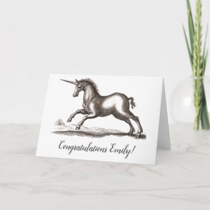 Carte Unicorn Classic Running Magic Woodland Créature