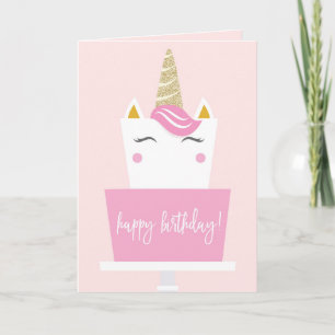 Carte Unicorn Joyeux anniversaire