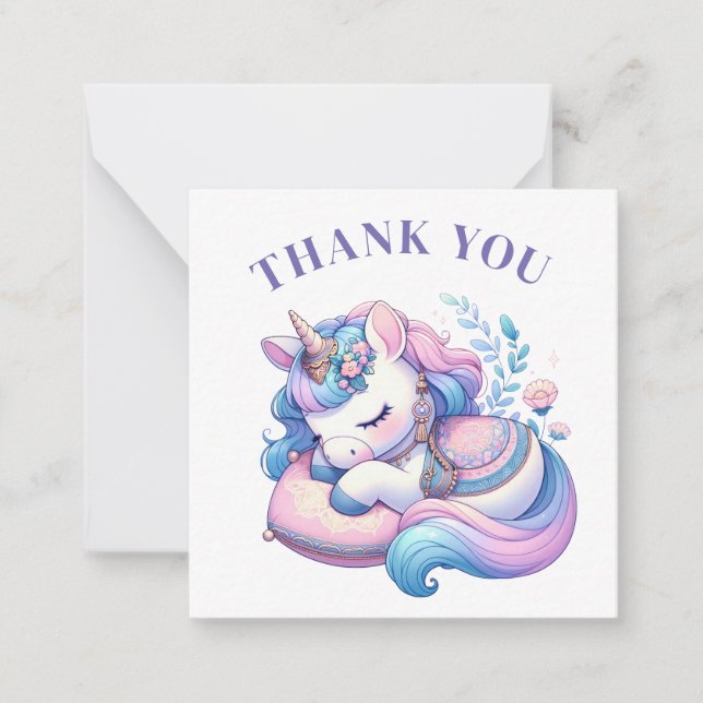Carte Unicorn Merci (Devant)