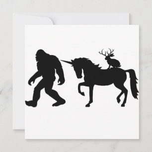 Carte Unicorne, Bigfoot, Jackalope