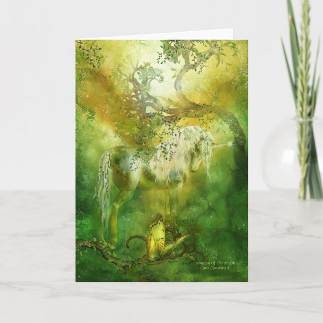 Carte Unicorne De La Forêt ArtCard (Devant)