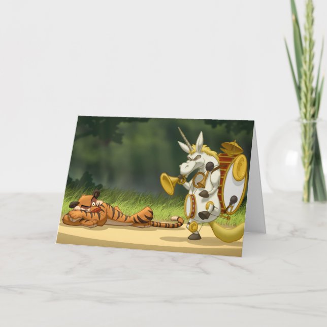 Carte Unicorne dernière (vide à l'intérieur) (Devant)