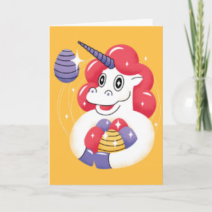 Carte Unicorne, Pâques