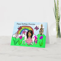 Unicorne personnalisée et princesse Anniversaire