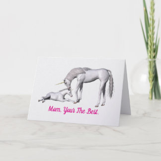 Carte Unicorns Mother's Day Greeting Card