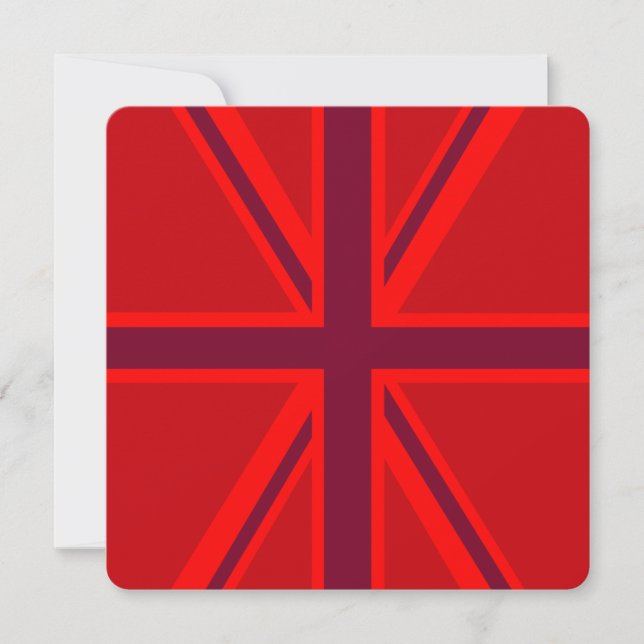 Carte Union Jack rouge (Devant)