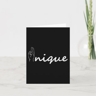 Carte Unique ASL Alphabet American Sing Language ASL Tea