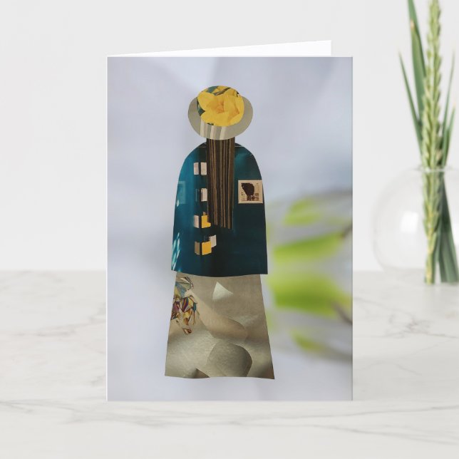 Carte Unique Collage Earth Mama Ava Blank Card (Devant)