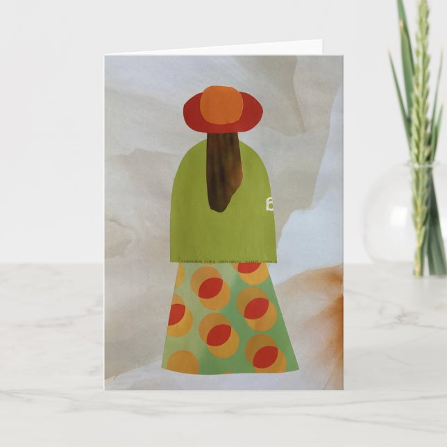 Carte Unique Collage Terre Mama Maggie Blank (Devant)