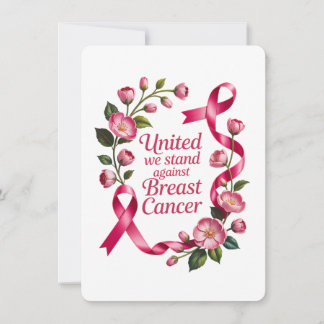 Carte Unis Nous Tenons - Sensibilisation au Cancer du Se