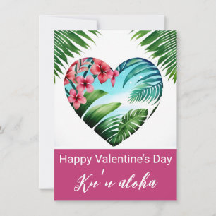 Carte Unisex Hawaiian Valentines