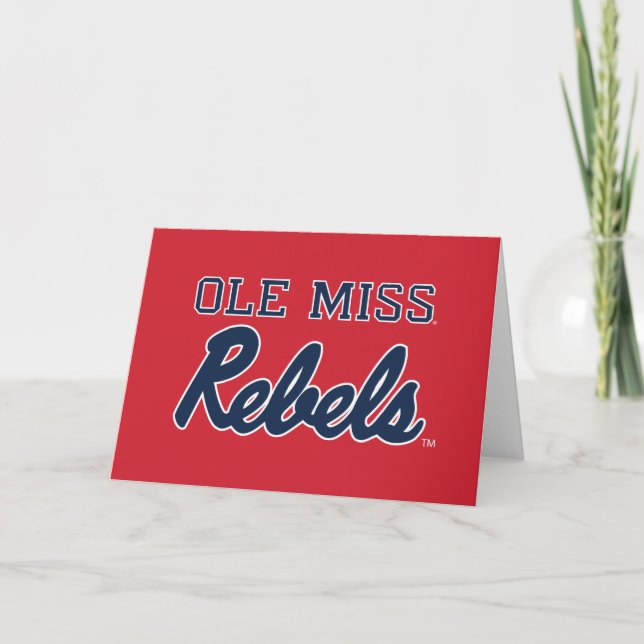 Carte Université du Mississippi | Ole Miss Rebels (Devant)