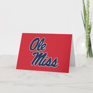 Carte Université du Mississippi Ole Miss Script