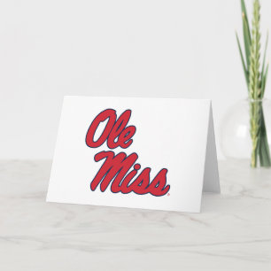 Carte Université du Mississippi Ole Miss Script