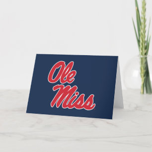 Carte Université du Mississippi Ole Miss Script