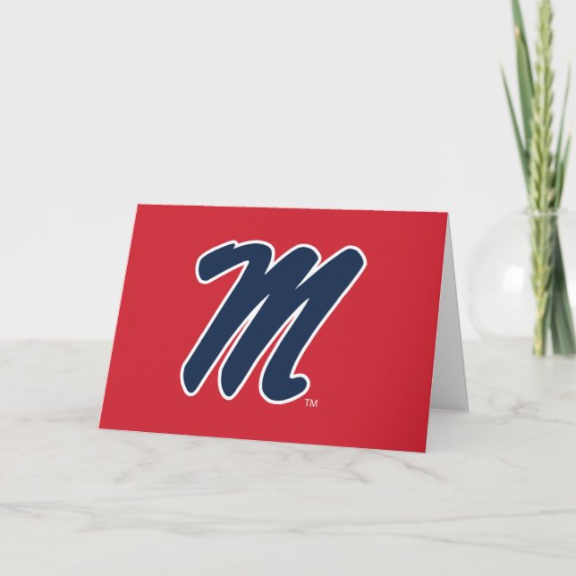 Carte Université du Mississippi | Script M (Devant)