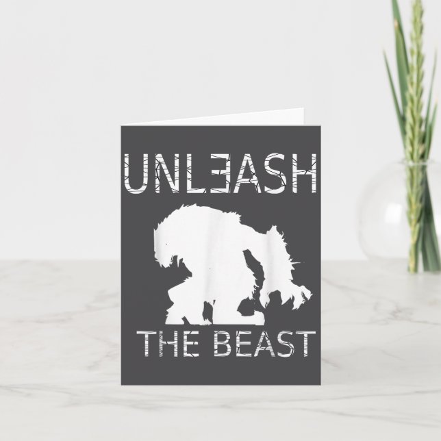 Carte Unleahe Workout Motivation Gym Graphic  (Devant)