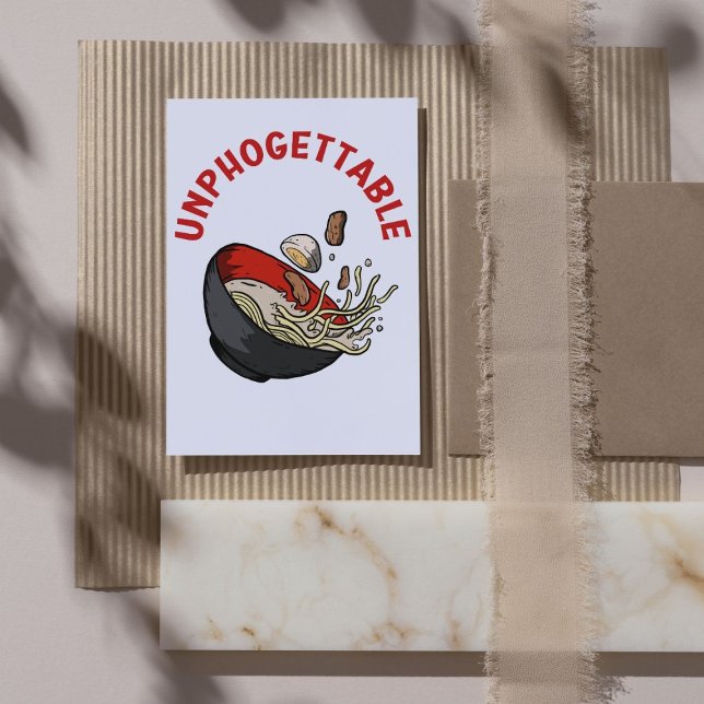Carte Unphogettable - Vietnamien Pho Food Pun (Créateur téléchargé)