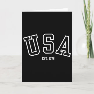 Carte Usa 1776 Style universitaire patriotique Fierté am