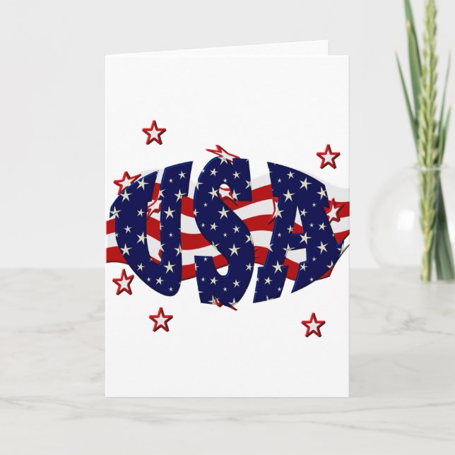 Carte USA-patriotique (Devant)