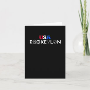 Carte Usa Racketlon - Tennis De Table Badminton Squash T
