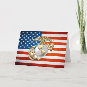 Carte USMC Eagle, Globe & Ancre (EGA) [3D]