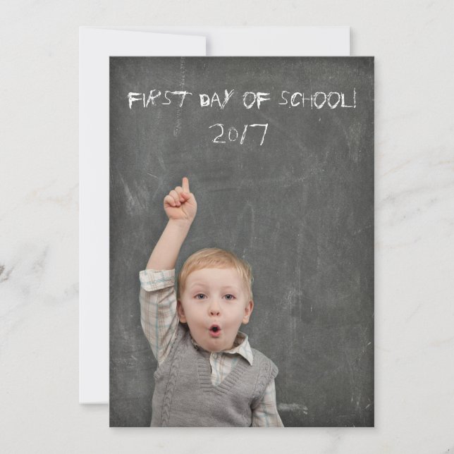Carte Utiliser votre propre image Premier jour de l'écol (Devant)