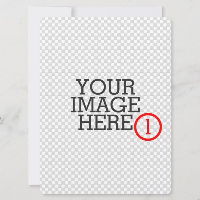 Carte Utilisez vos deux images Une étape facile vers vot (Devant)