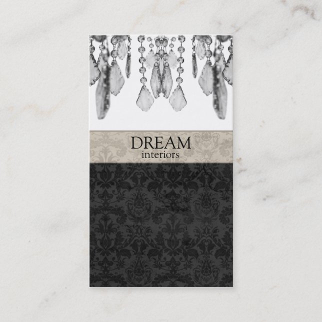 Carte V2 d'entreprise immobilière de cristaux de (Devant)