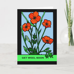 Carte Va vite, va bien en Scots, Poppies Rouges