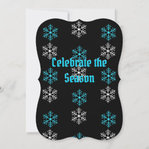 Carte Vacances Appartement Aqua/White Snowflake