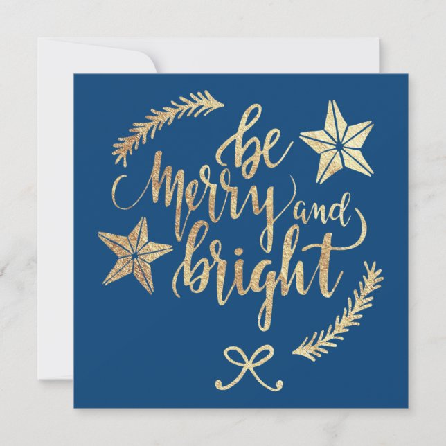 Carte Vacances d'Appréciation client Gold moderne (Devant)