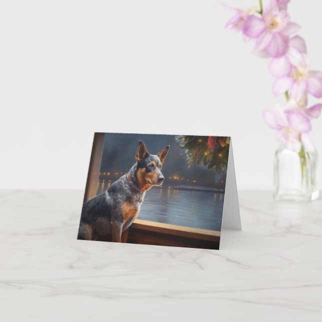 Carte Vacances de Noël de la Bataille australienne Pawso (Orchidée)