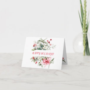 Carte Vacances d'hiver holly RED BERRY succursales