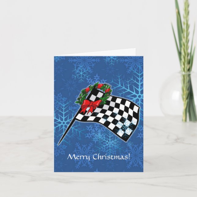 Carte - vacances emballant le drapeau (Devant)