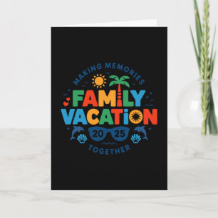 Carte Vacances en famille 2025 ambiance réunion de famil