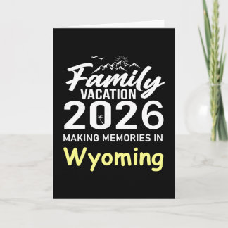 Carte Vacances en famille 2026 Création de souvenirs Été