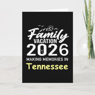 Carte Vacances en famille 2026 Création de souvenirs Ten