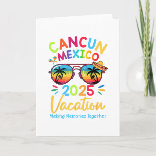 Carte Vacances en famille à Cancún au Mexique 2025 Créer