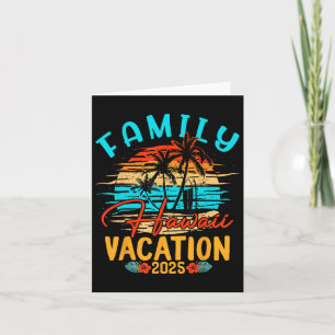Carte Vacances en famille à Hawaï 2025 Création de souve